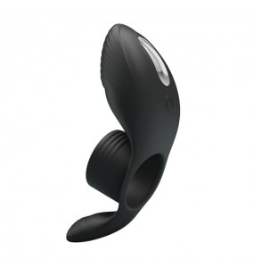 PRETTY LOVE - Male Vibrating Massager Cock Ring (Black)